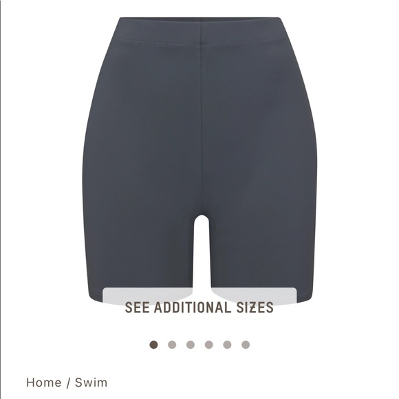 SKIMS Other - Skims. SWIM MID WAIST SHORT. Color:Gunmetal
